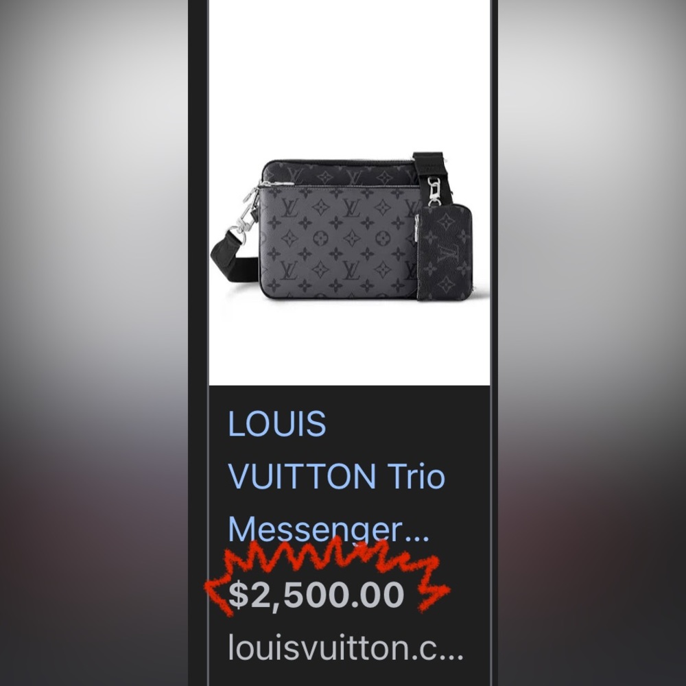 Louis Vuitton Monogram Eclipse Reverse Coated Can… - image 8